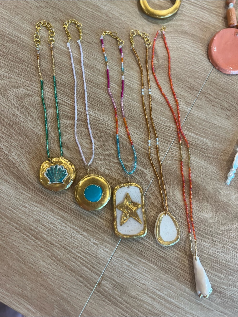 Necklace Bundle - Gold Turquoise & White